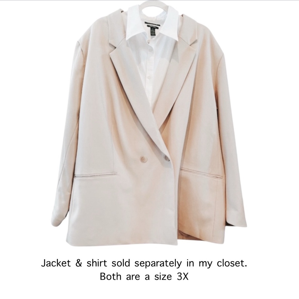NWT H&M Double-Breasted Jacket/Blazer. Beige 3XL